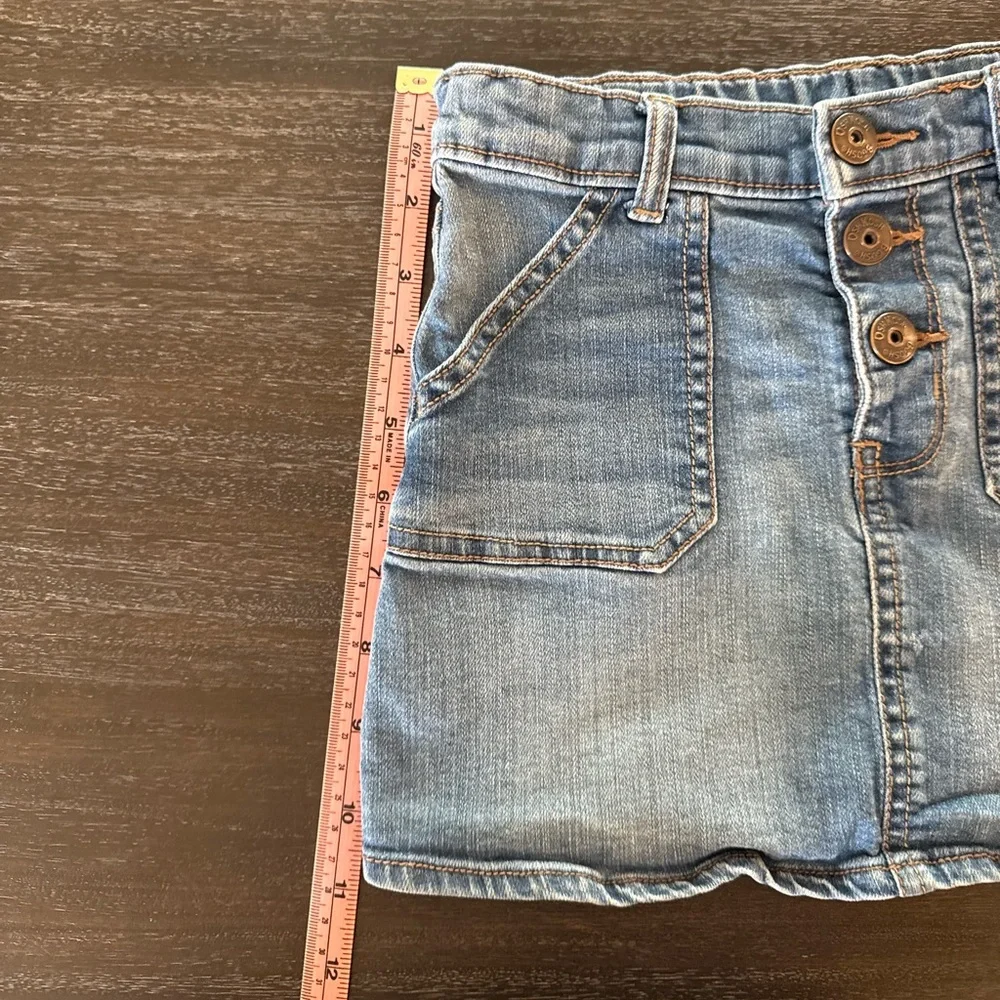 Oshkosh Girls 6 Button Fly Jean Skirt